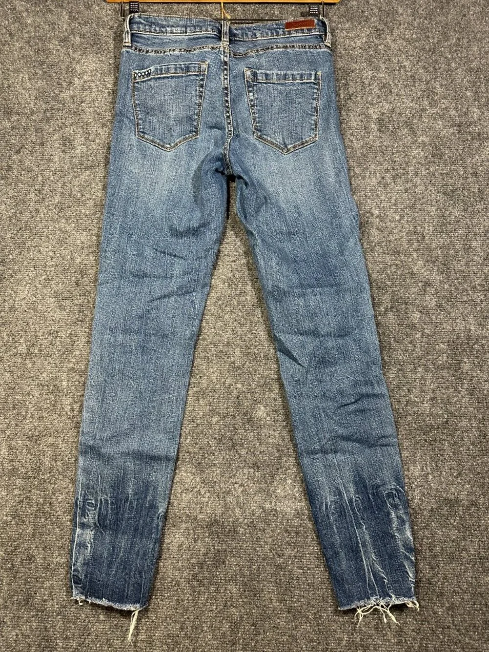 Blank NYC Jeans Womens 26 The Bond Mid Rise Skinny Distressed Cotton Stretch